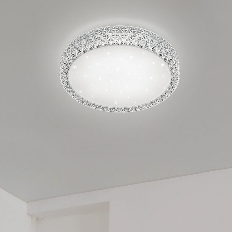 Lampe plafond classique blanche, Valentina, 21W, 3000K LED