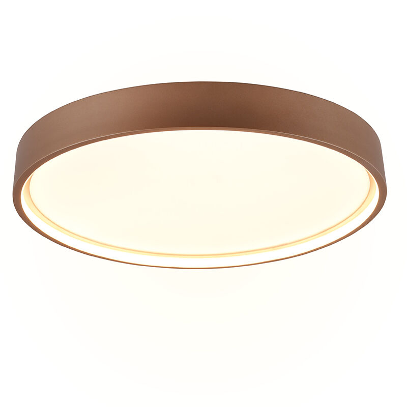 Lampe plafond moderne taupe, Destin, 29W, blanc chaud à froid réglable LED