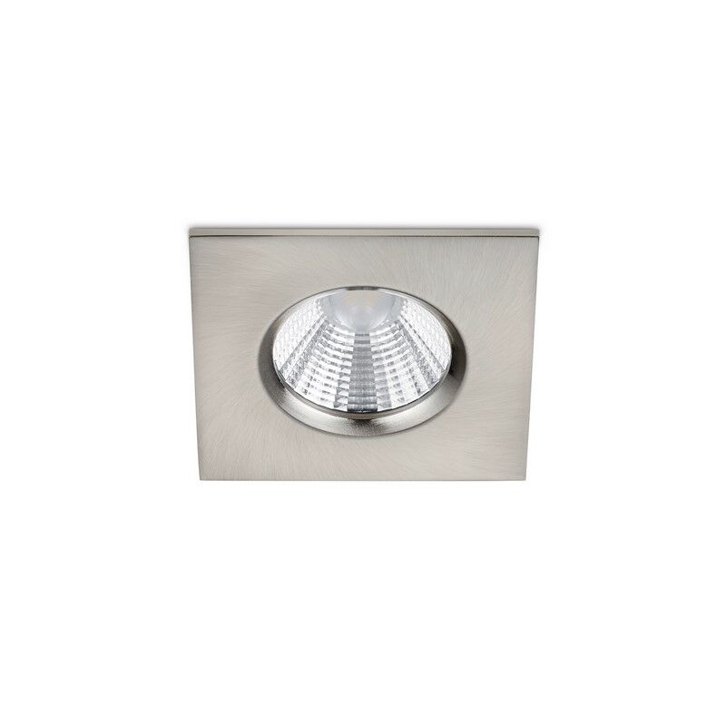 Spot encastré salle de bain moderne nickel, Iman, 5W, 3000K LED, IP65