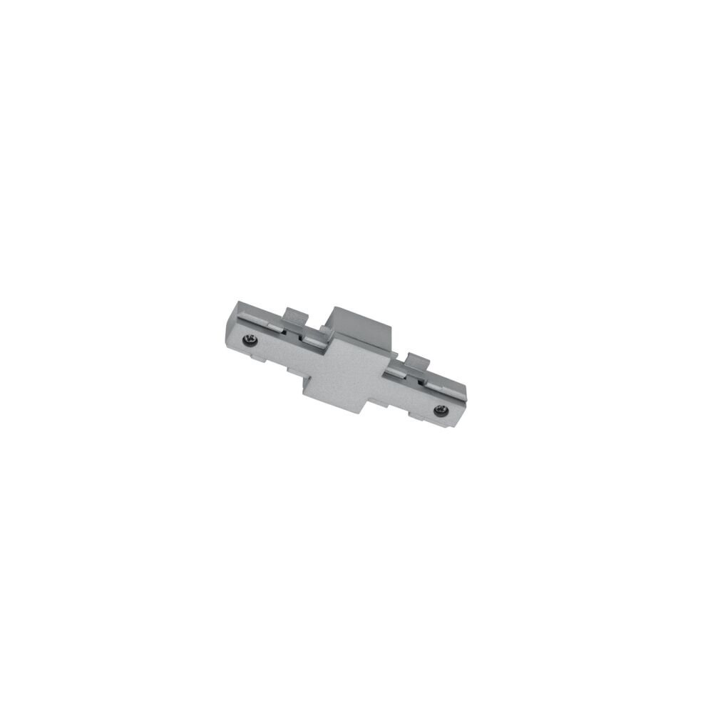 Isolateur pour éclairage sur rail biphasé, plastique, gris