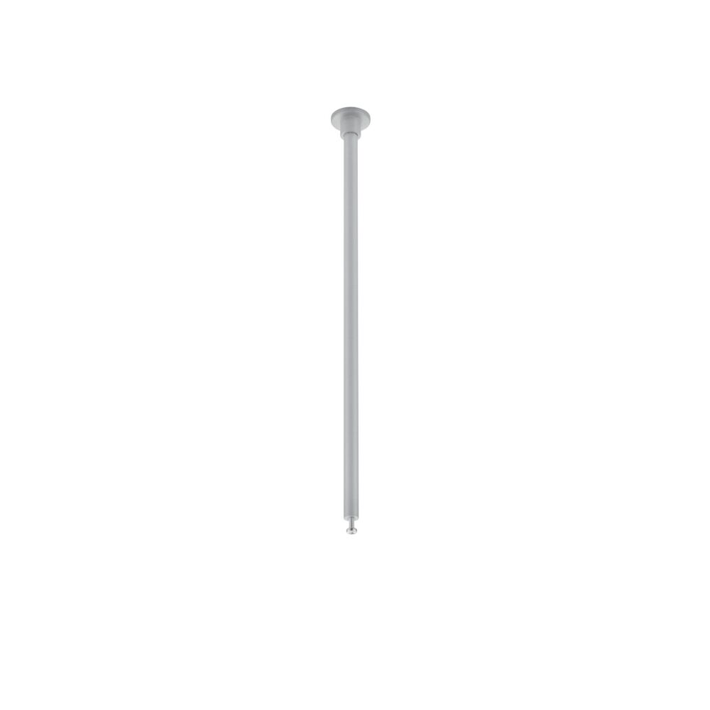 Suspension pour éclairage sur rail biphasé, métal, gris, 25cm