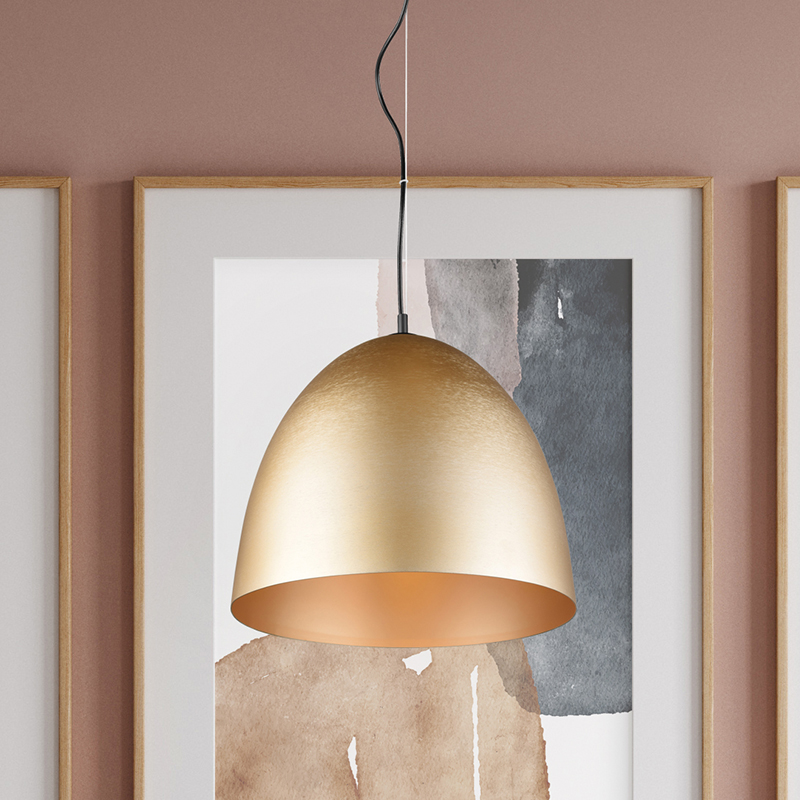 Suspension demi-sphère moderne laiton, Ingmar