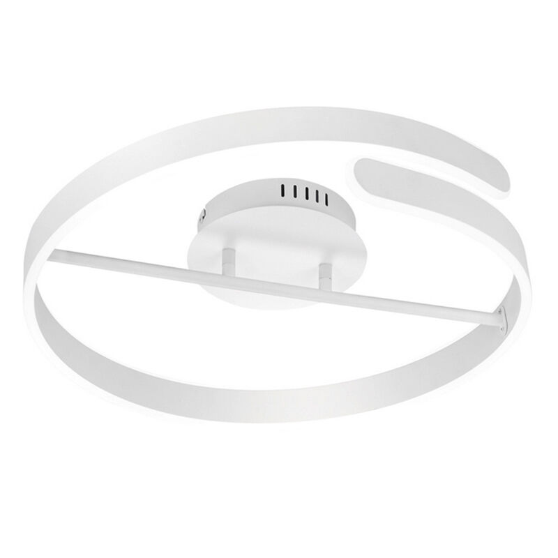 Lampe plafond design blanche, Resy, 37W, 4000K LED, gradable en 3 étapes
