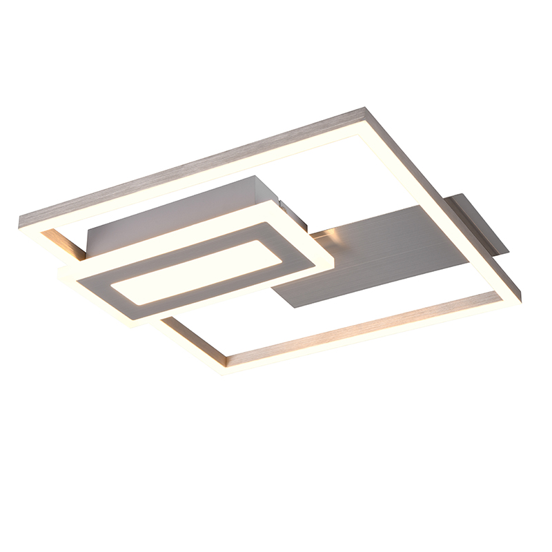 Lampe plafond design nickel, Shun, 22W, 3000K LED