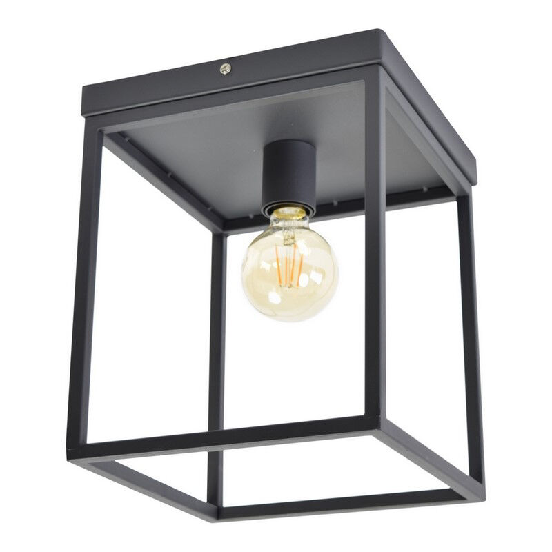 Plafonnier noir industriel, Redox