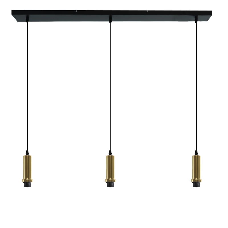 Suspension sans abat-jour dorée en aluminium, Rika Suspension sans abat-jour dorée en aluminium, Rika