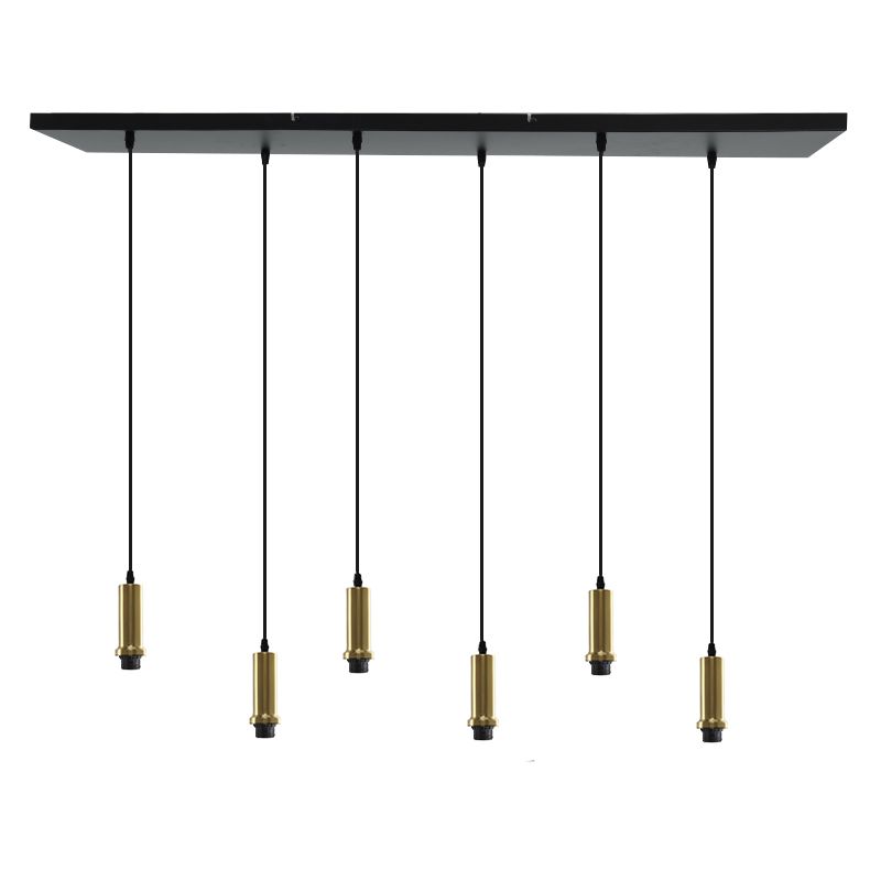 Suspension sans abat-jour dorée en aluminium, Rika Suspension sans abat-jour dorée en aluminium, Rika