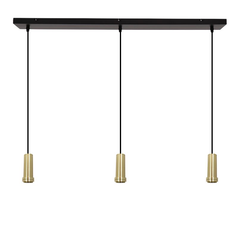Suspension sans abat-jour dorée en aluminium, Rika Suspension sans abat-jour dorée en aluminium, Rika
