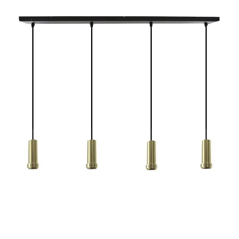 Suspension sans abat-jour dorée en aluminium, Rika Suspension sans abat-jour dorée en aluminium, Rika