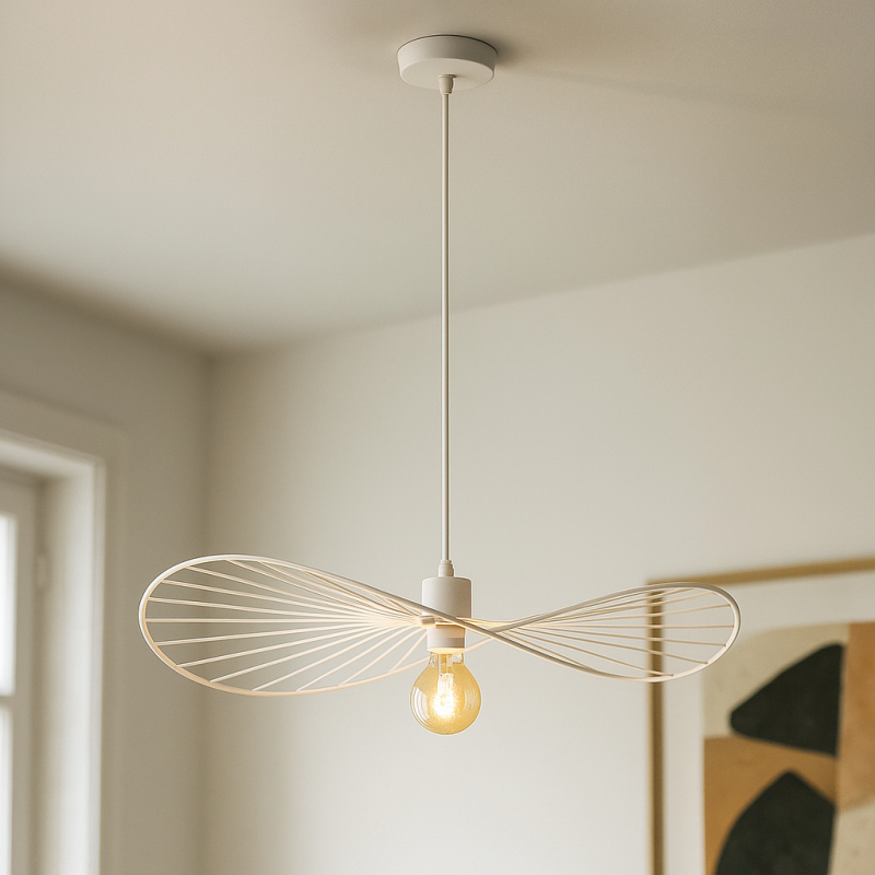 Suspension blanche moderne, Jolinda