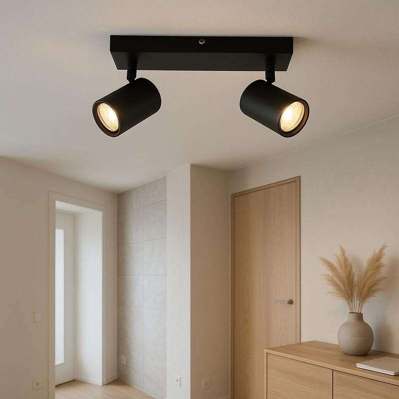 Spot plafond noir moderne, Elena