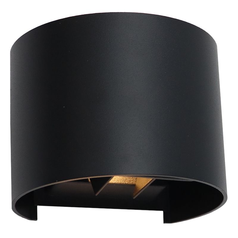 Aplique connectée noire moderne, Dion, 6W, RGBW LED, IP54 Aplique connectée noire moderne, Dion, 6W, RGBW LED, IP54