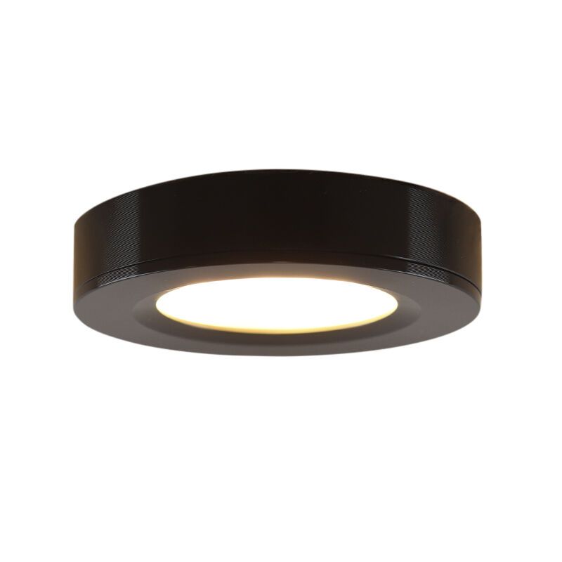 Lampe ronde sous placard de cuisine, noir Lampe ronde sous placard de cuisine, noir