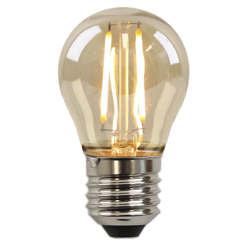 Olucia ampoule filament E27 gradable Melchis, ambre, P45, 2W, 2200K Olucia ampoule filament E27 gradable Melchis, ambre, P45, 2W, 2200K