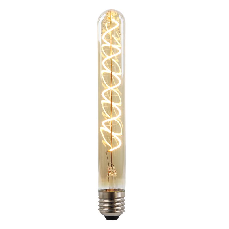 Olucia ampoule LED tube E27 gradable Damien, ambre, 4W, 2200K