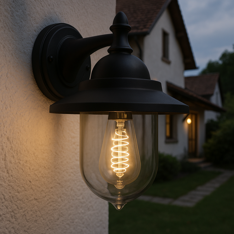 Luminaire extérieur noir classique, Tariq, IP44 Luminaire extérieur noir classique, Tariq, IP44