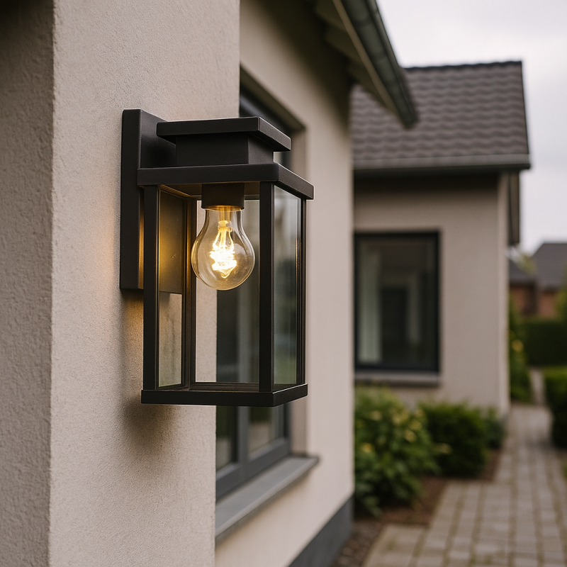 Luminaire extérieur noir moderne, Jesca, IP44