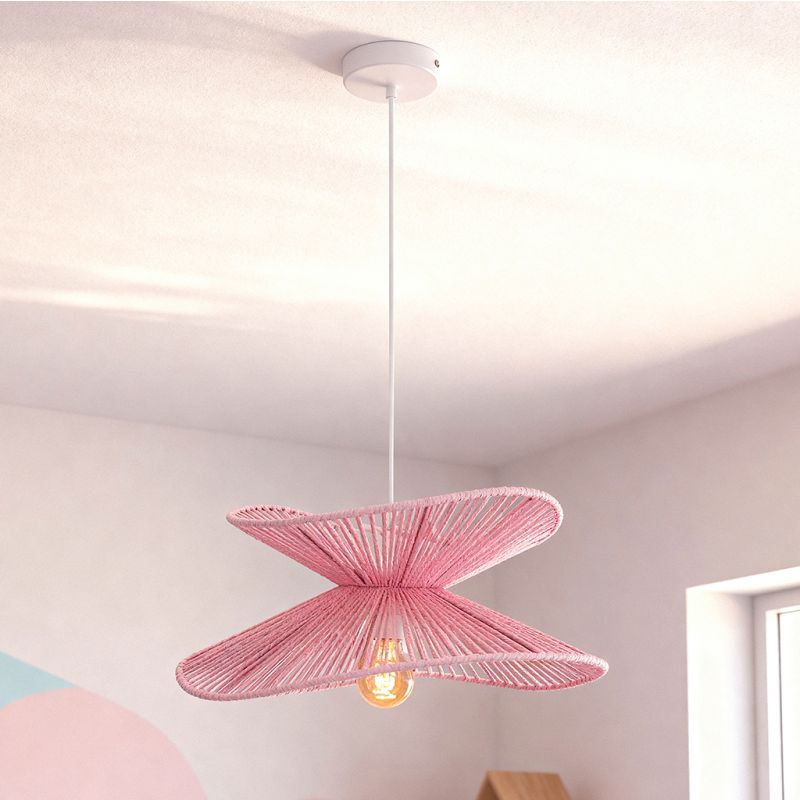 Suspension en papier rose, Rosalie