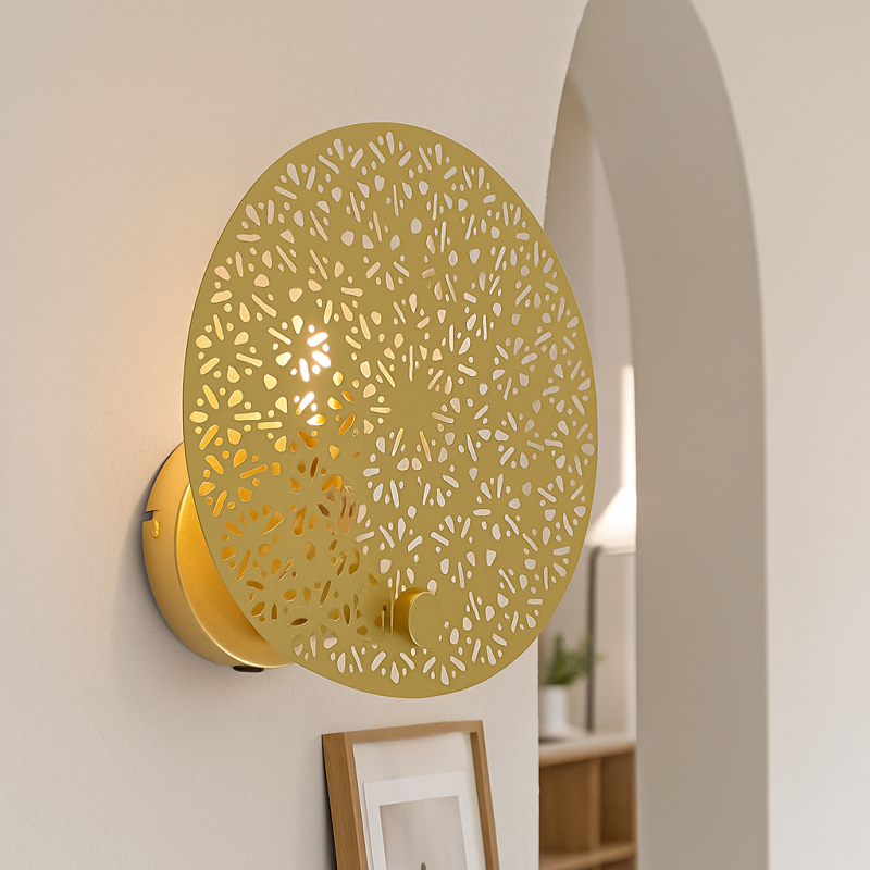 Applique murale laiton design, Sienna