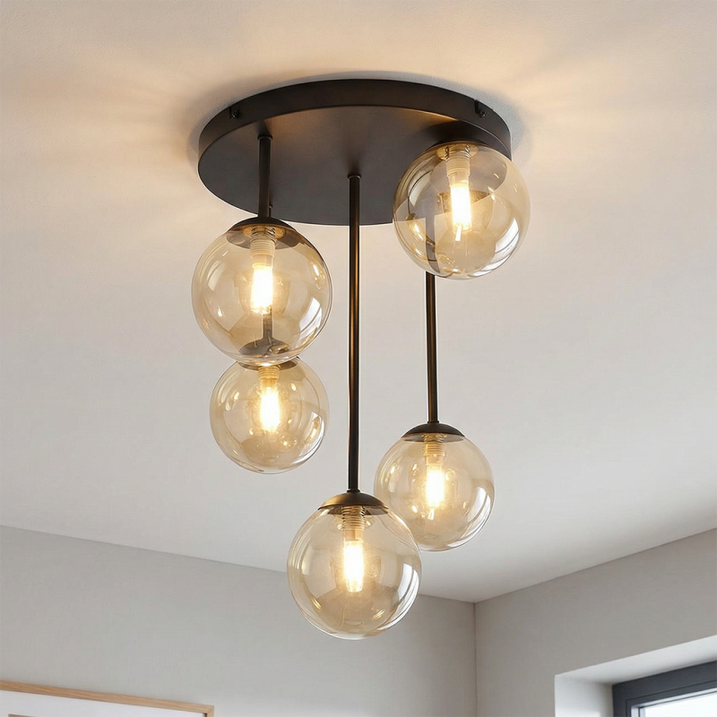 Plafonnier ambre design, Stacy