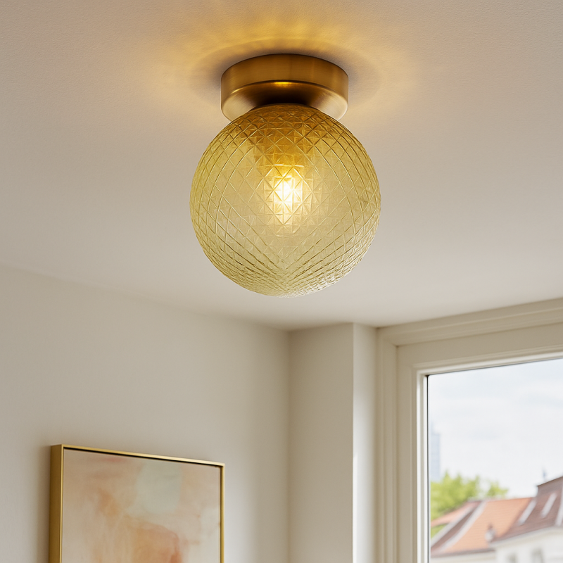 Plafonnier vert rétro, Johnson Plafonnier vert rétro, Johnson