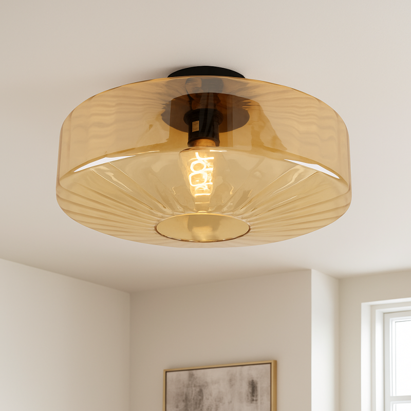 Lampe plafond ambre design, Sevda Lampe plafond ambre design, Sevda