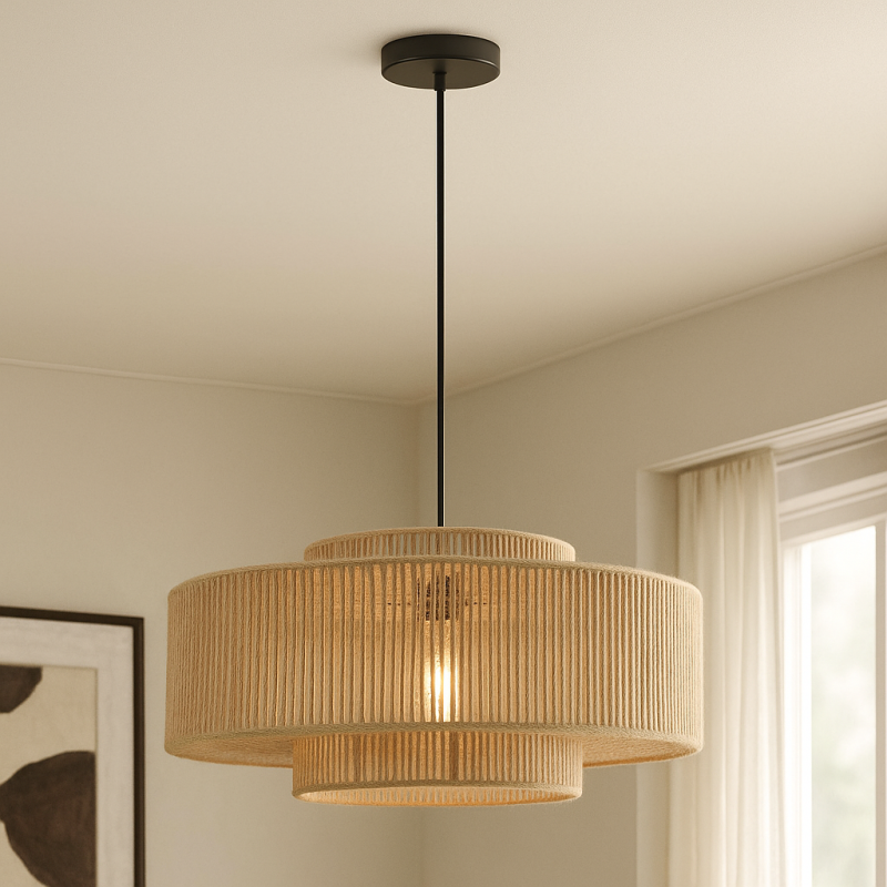 Suspension marronne rustique, Selena Suspension marronne rustique, Selena