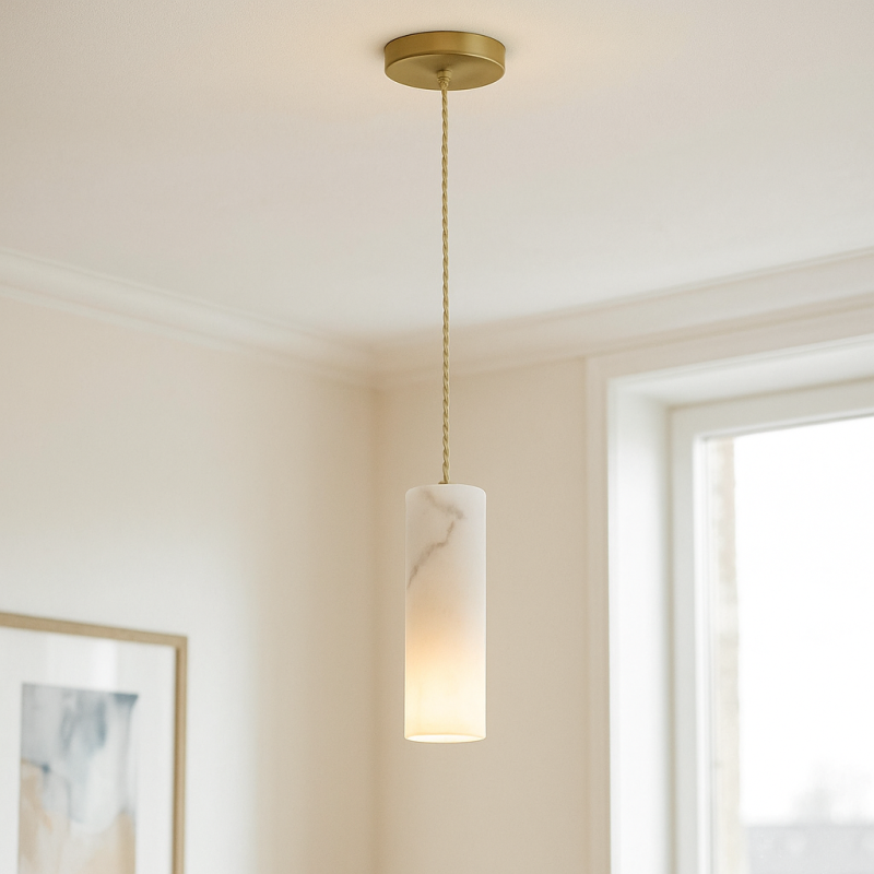 Suspension blanche moderne, Marilou