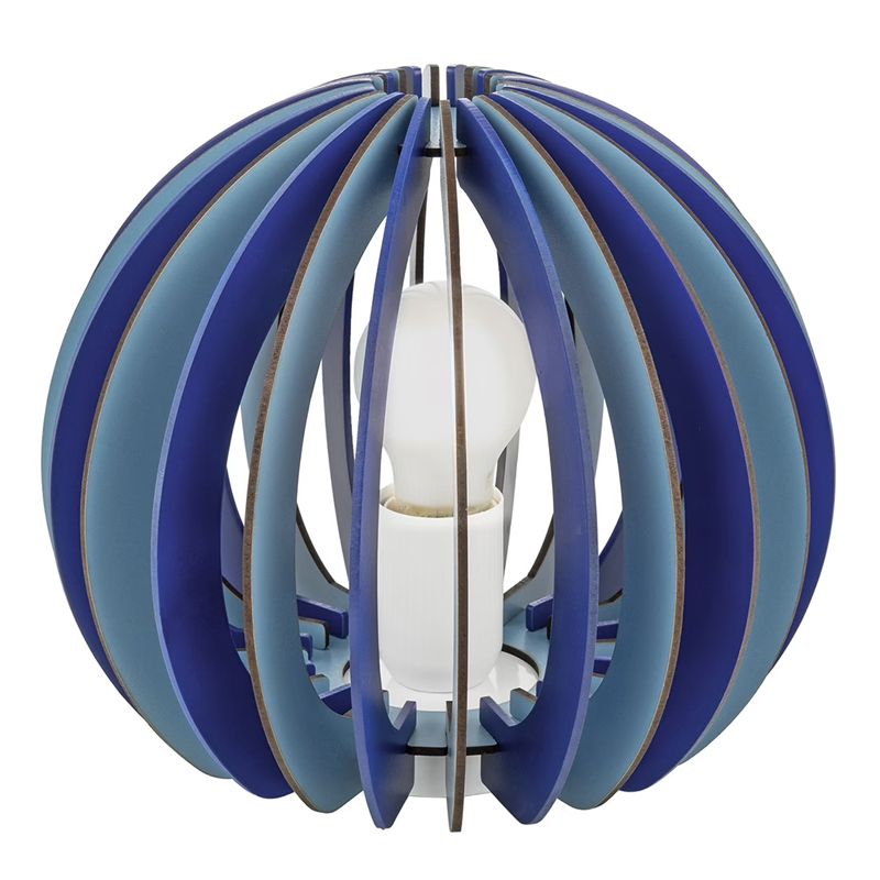 Lampe de table pour enfants bleue en bois, Babette