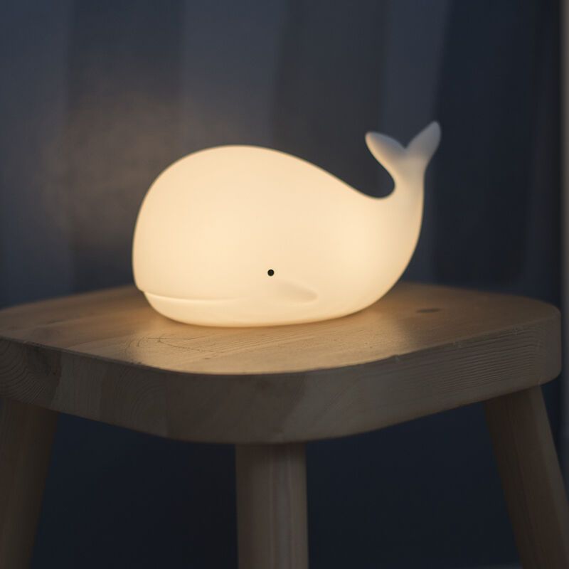 Veilleuse pour enfants blanche en plastique, Whale, 0,5W, RGBW LED
