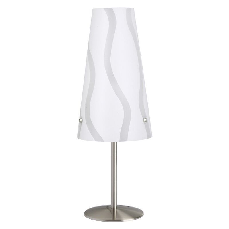 Lampe de table blanche en plastique, Nayra Lampe de table blanche en plastique, Nayra