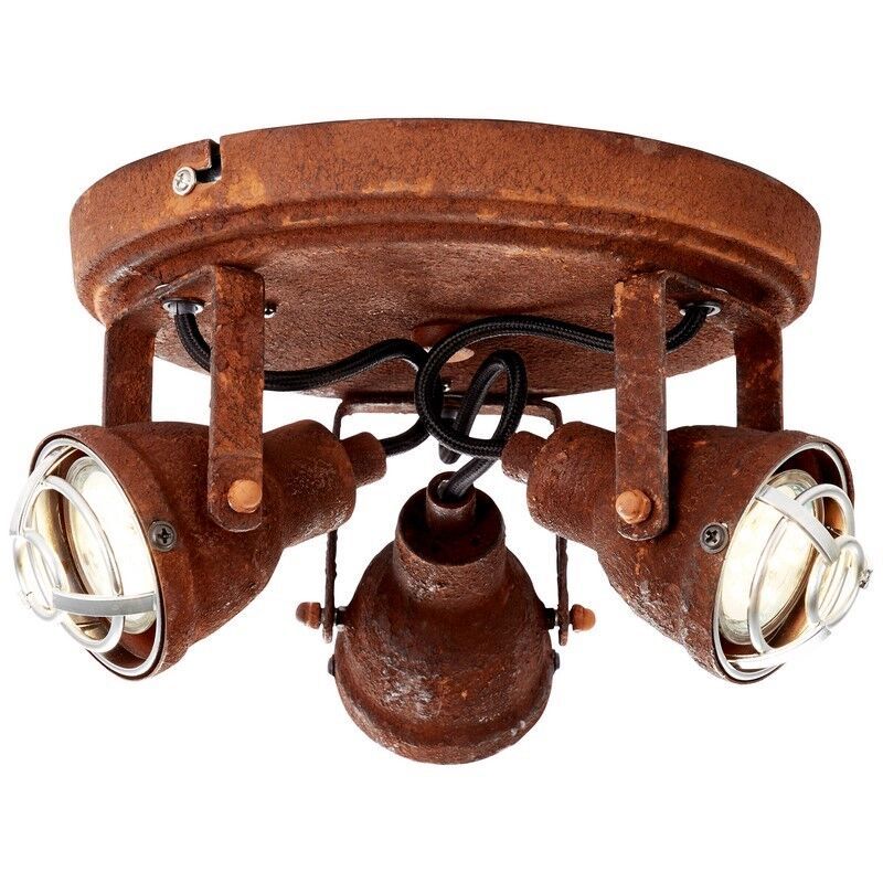 Spot plafond couleur rouille industriel, Abyga Spot plafond couleur rouille industriel, Abyga