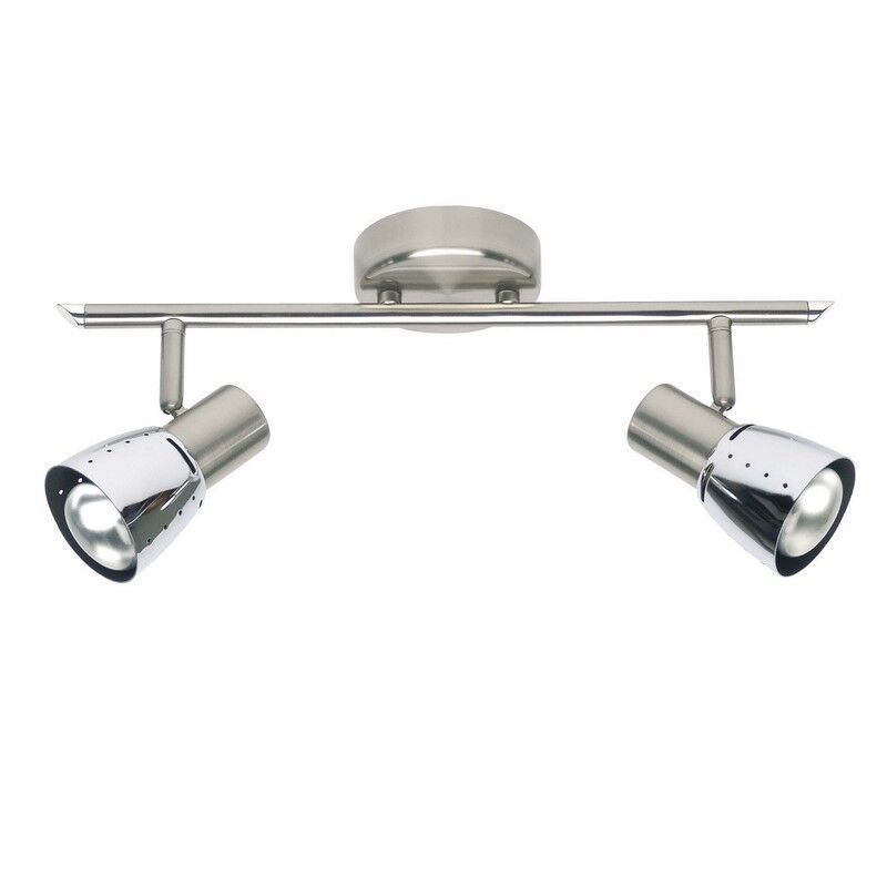 Spot plafond chromé en métal, Rieko