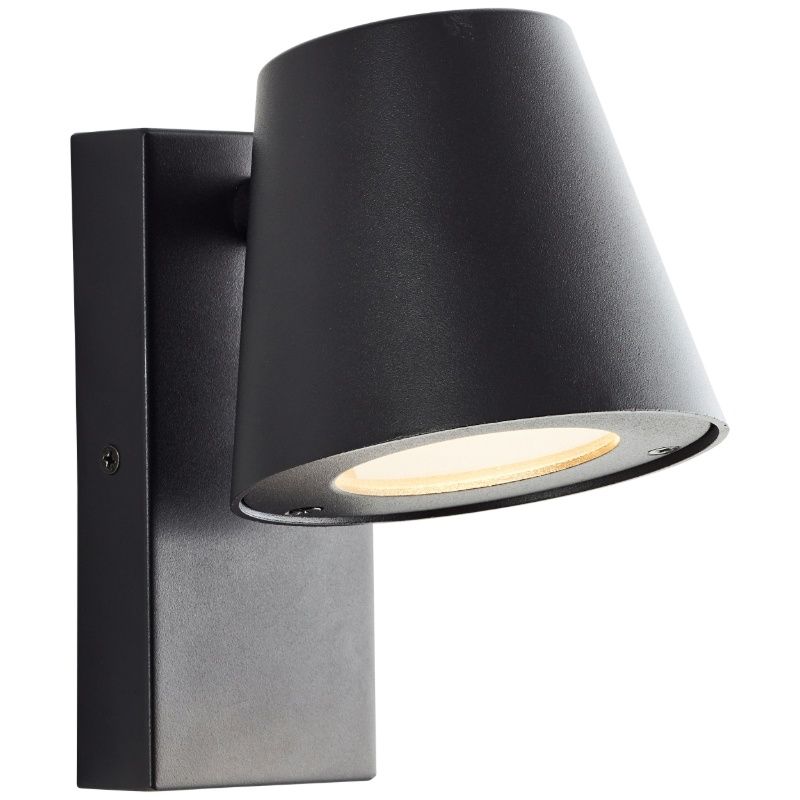 Luminaire extérieur noir en métal, Wies, IP44