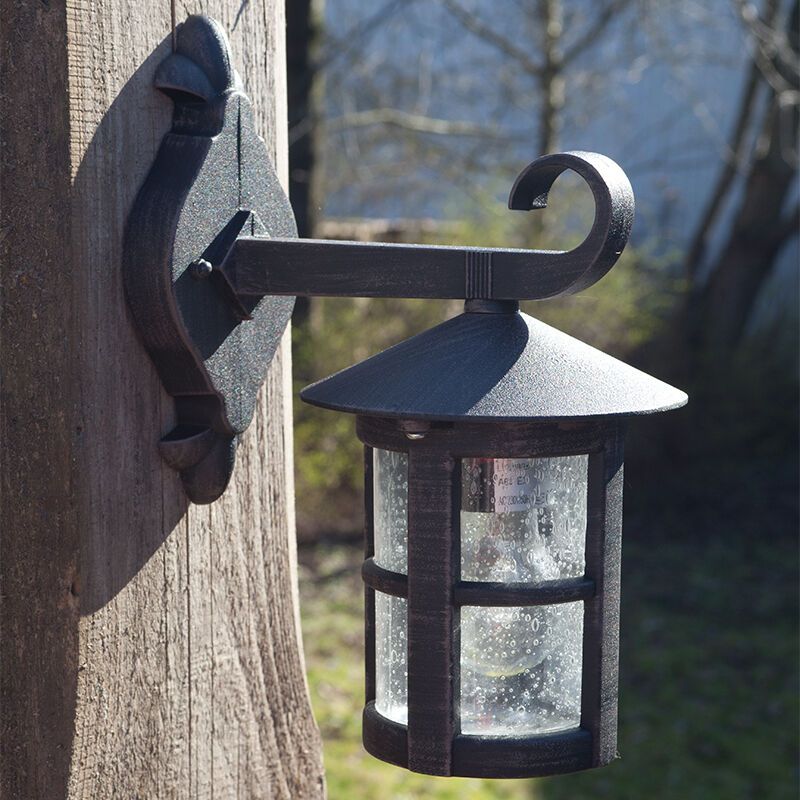 Luminaire extérieur couleur rouille classique, Zuleyha, IP44