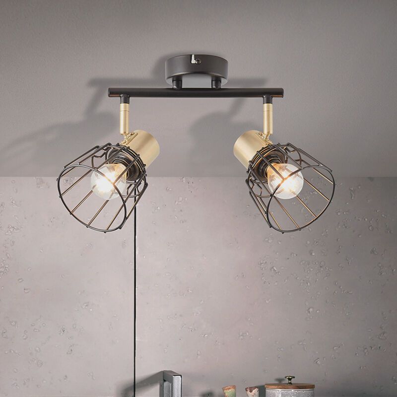 Spot plafond laiton rétro, Luitzen