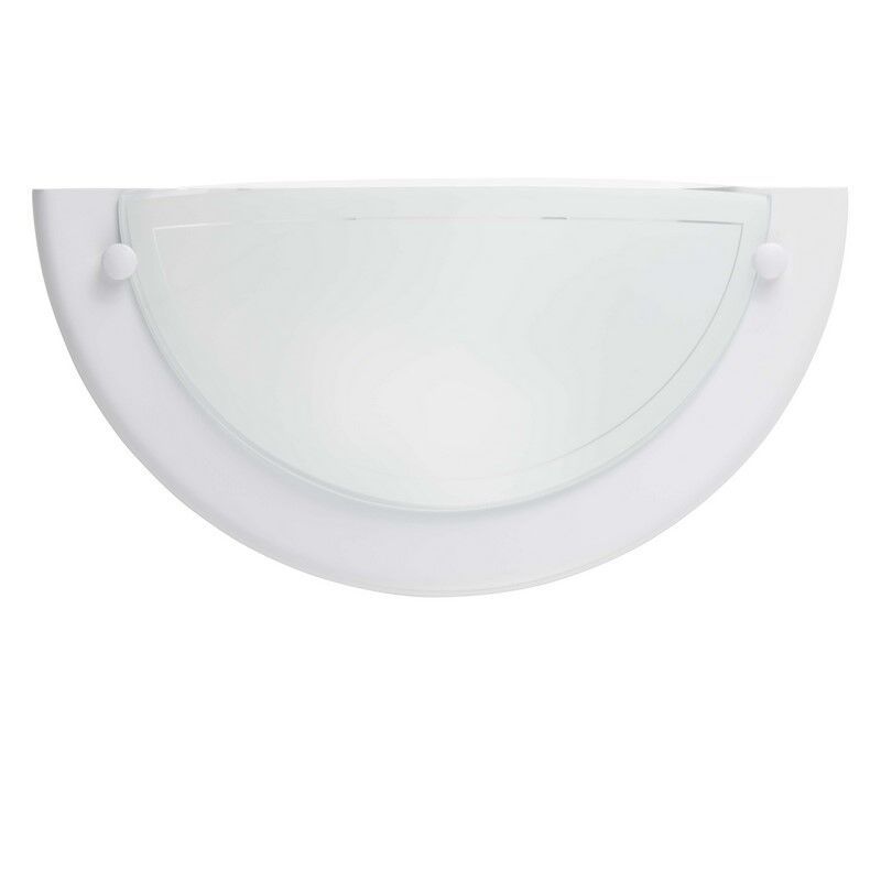 Applique murale blanche en verre, Angely