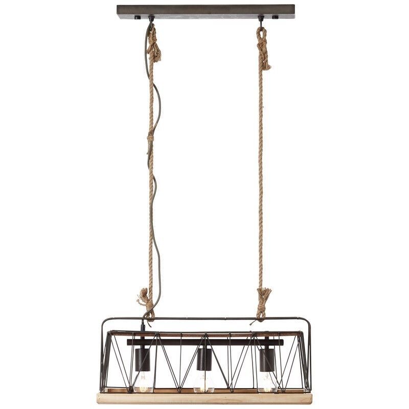 Suspension en bois argentée, Iris Suspension en bois argentée, Iris