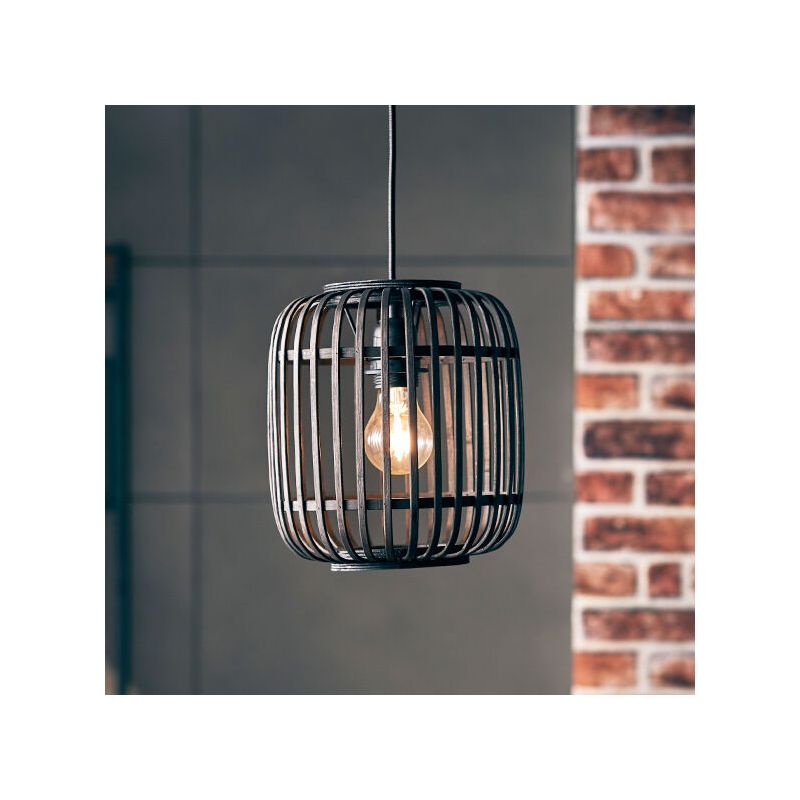 Suspension en bois noire, Brain Suspension en bois noire, Brain