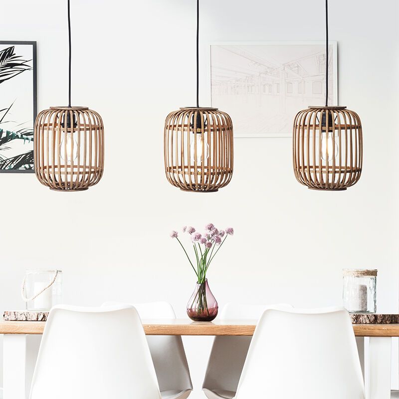 Suspension en bois marronne, Brain