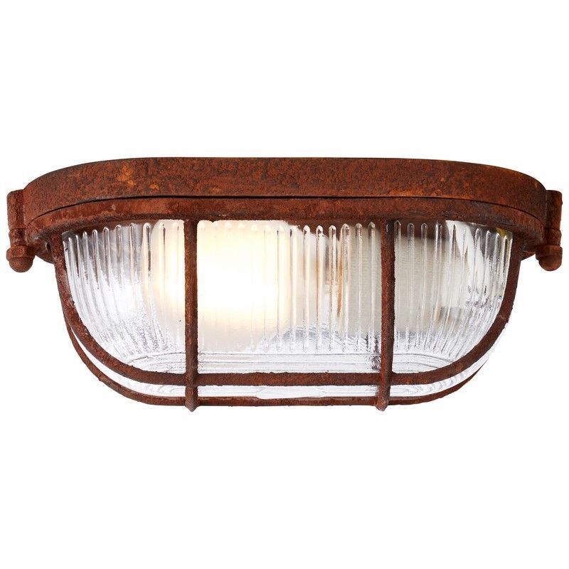Lampe plafond couleur rouille industrielle, Kali Lampe plafond couleur rouille industrielle, Kali