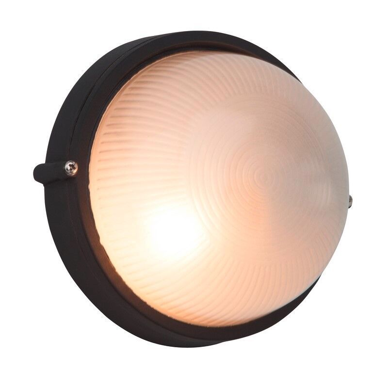 Luminaire extérieur noir en verre, Trishana, IP44 Luminaire extérieur noir en verre, Trishana, IP44