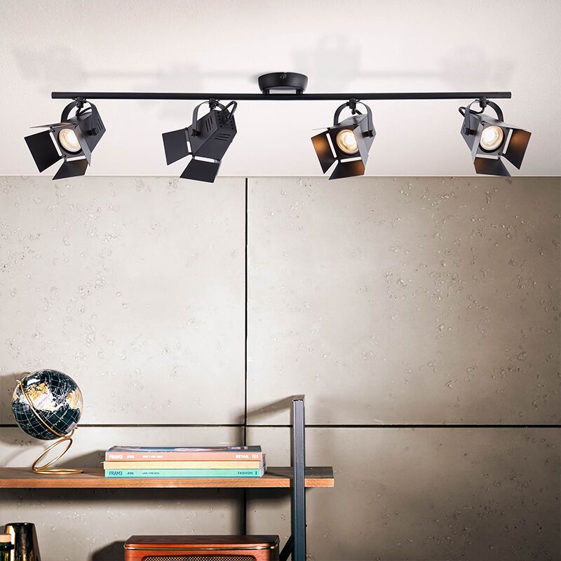 Spot plafond noir industriel, Jowenna, 5W, 3000K LED