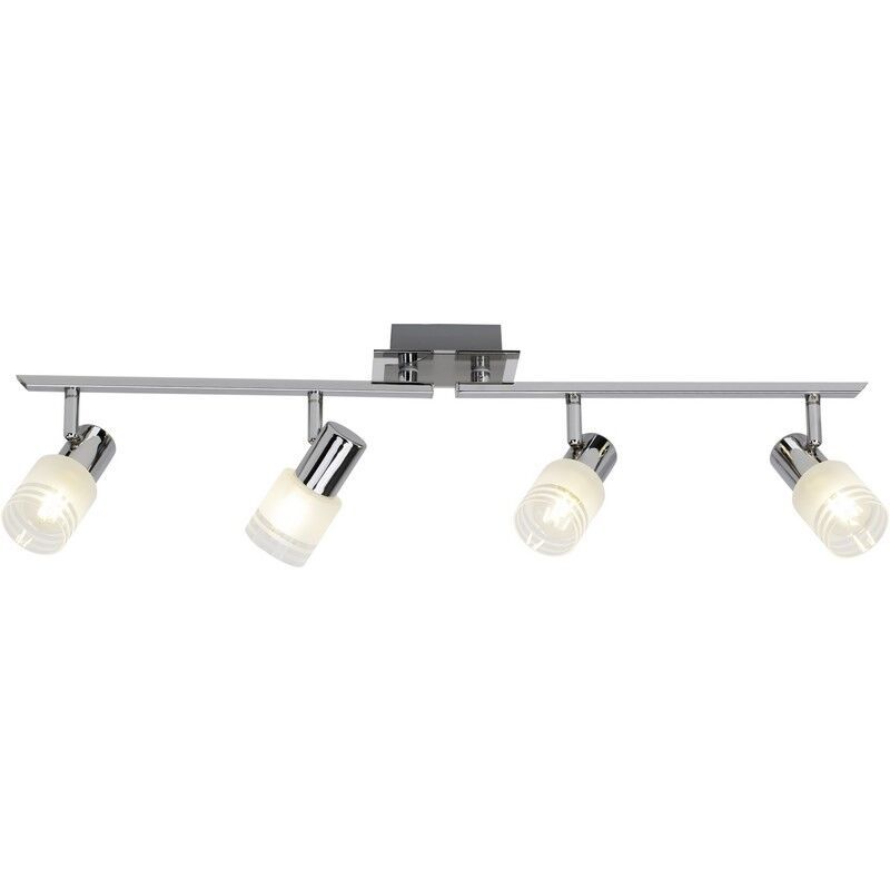 Spot plafond chromé en métal, Blake, 28W, 2700K LED Spot plafond chromé en métal, Blake, 28W, 2700K LED