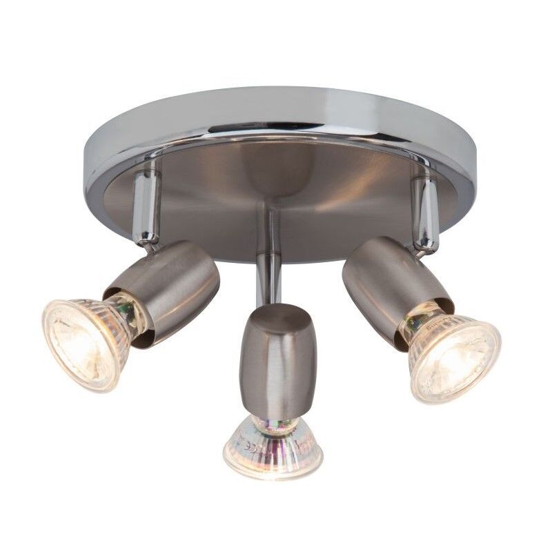 Spot plafond chromé en métal, Wietse, 7W, 3000K LED Spot plafond chromé en métal, Wietse, 7W, 3000K LED