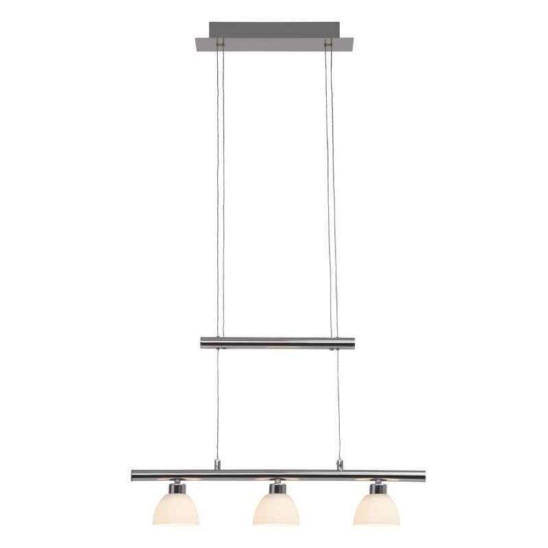 Suspension chromée en verre, Tromp, 5W, 3000K LED, avec variateur tactile Suspension chromée en verre, Tromp, 5W, 3000K LED, avec variateur tactile