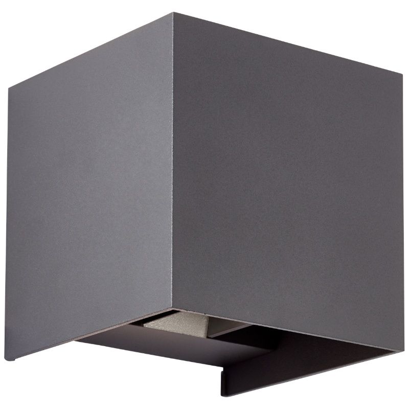 Applique up and down grise moderne, Romar, 6,5W, 3000K LED, IP44 Applique up and down grise moderne, Romar, 6,5W, 3000K LED, IP44