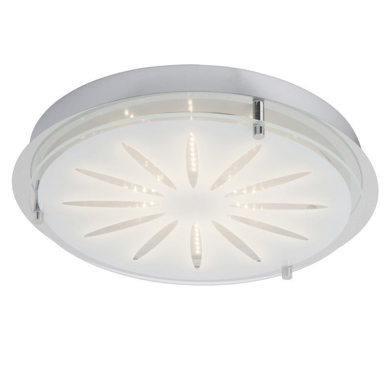 Applique murale chromée en verre, Danae, 15W, 3000K LED Applique murale chromée en verre, Danae, 15W, 3000K LED