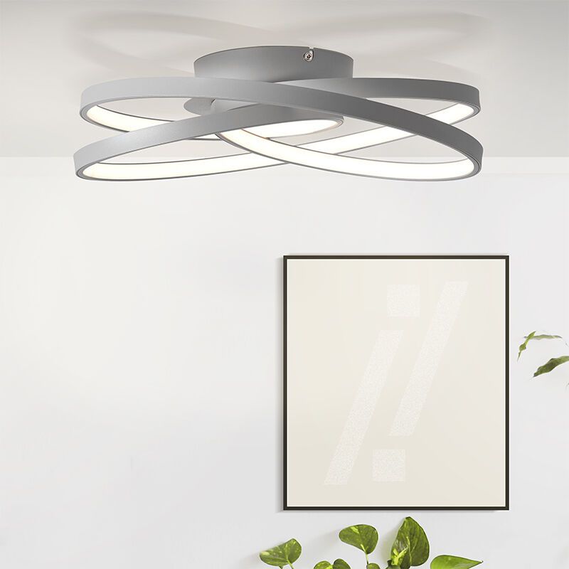 Plafonnier gris design, Milou, 40W, 3000K LED Plafonnier gris design, Milou, 40W, 3000K LED