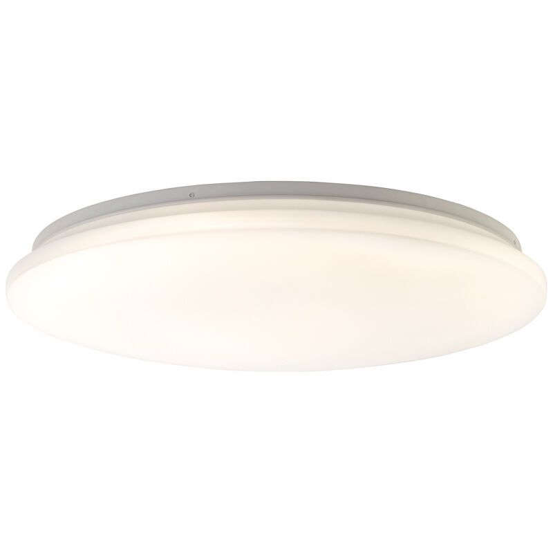 Lampe plafond blanche en plastique, Julie, 36W, blanc chaud à froid réglable LED, avec télécommande